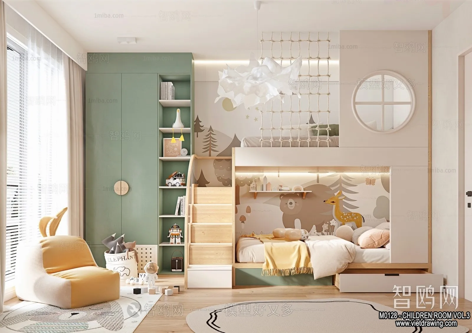 Children Room 3D Interior Scene – 3D Models – 465