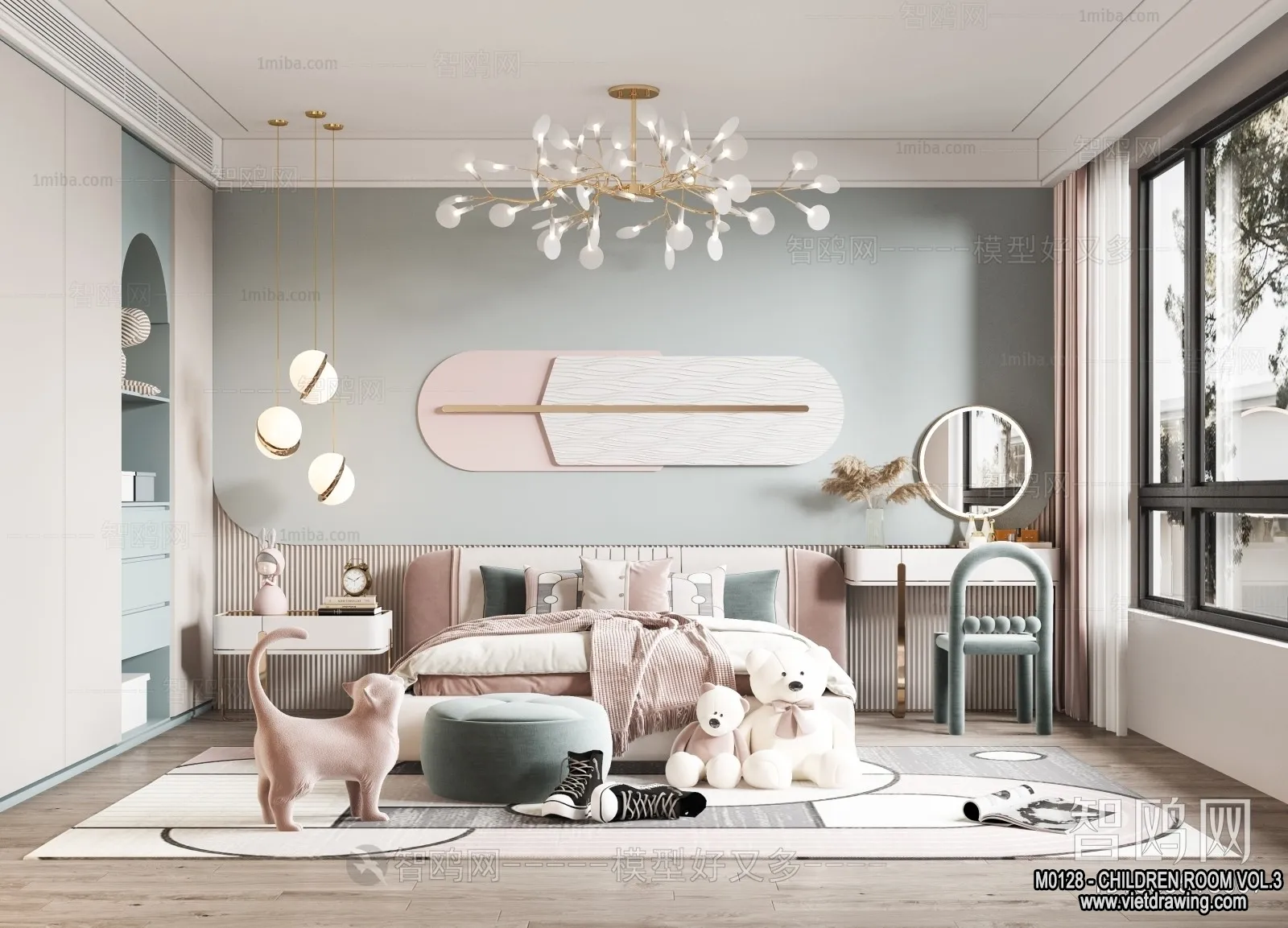 Children Room 3D Interior Scene – 3D Models – 471