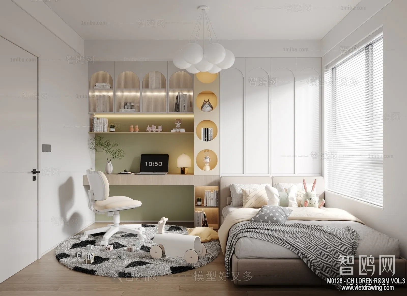 Children Room 3D Interior Scene – 3D Models – 476