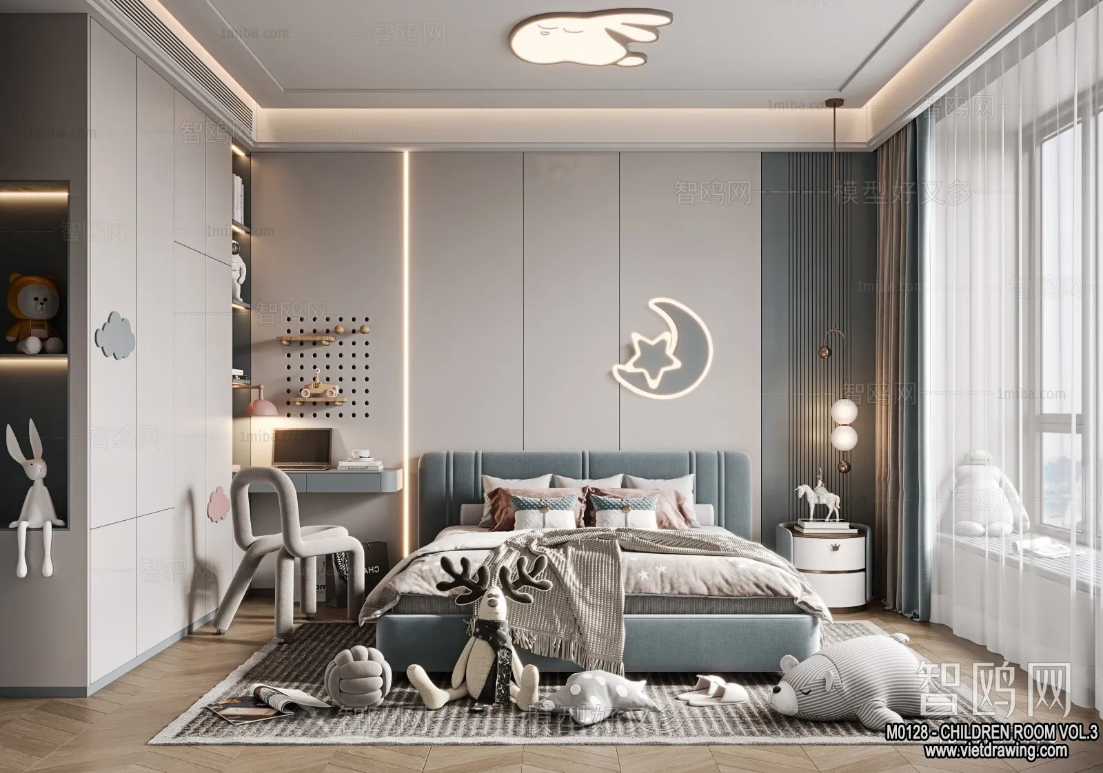 Children Room 3D Interior Scene – 3D Models – 482