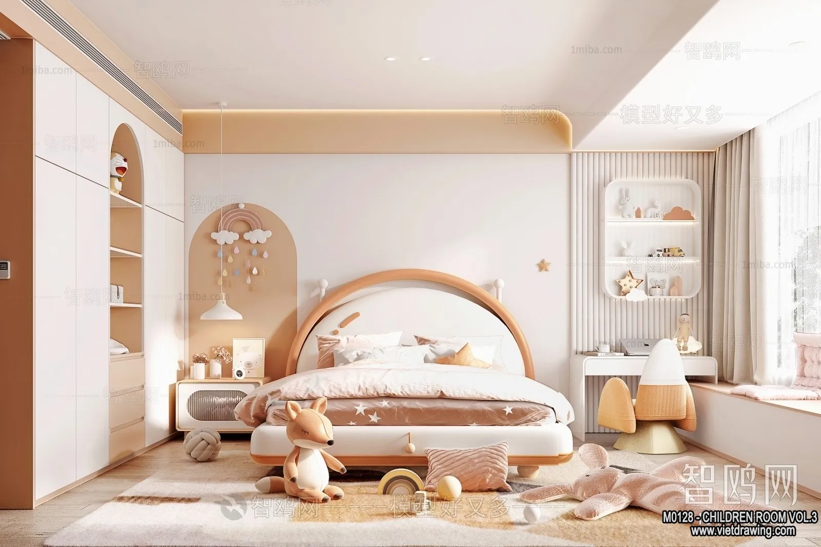 Children Room 3D Interior Scene – 3D Models – 484