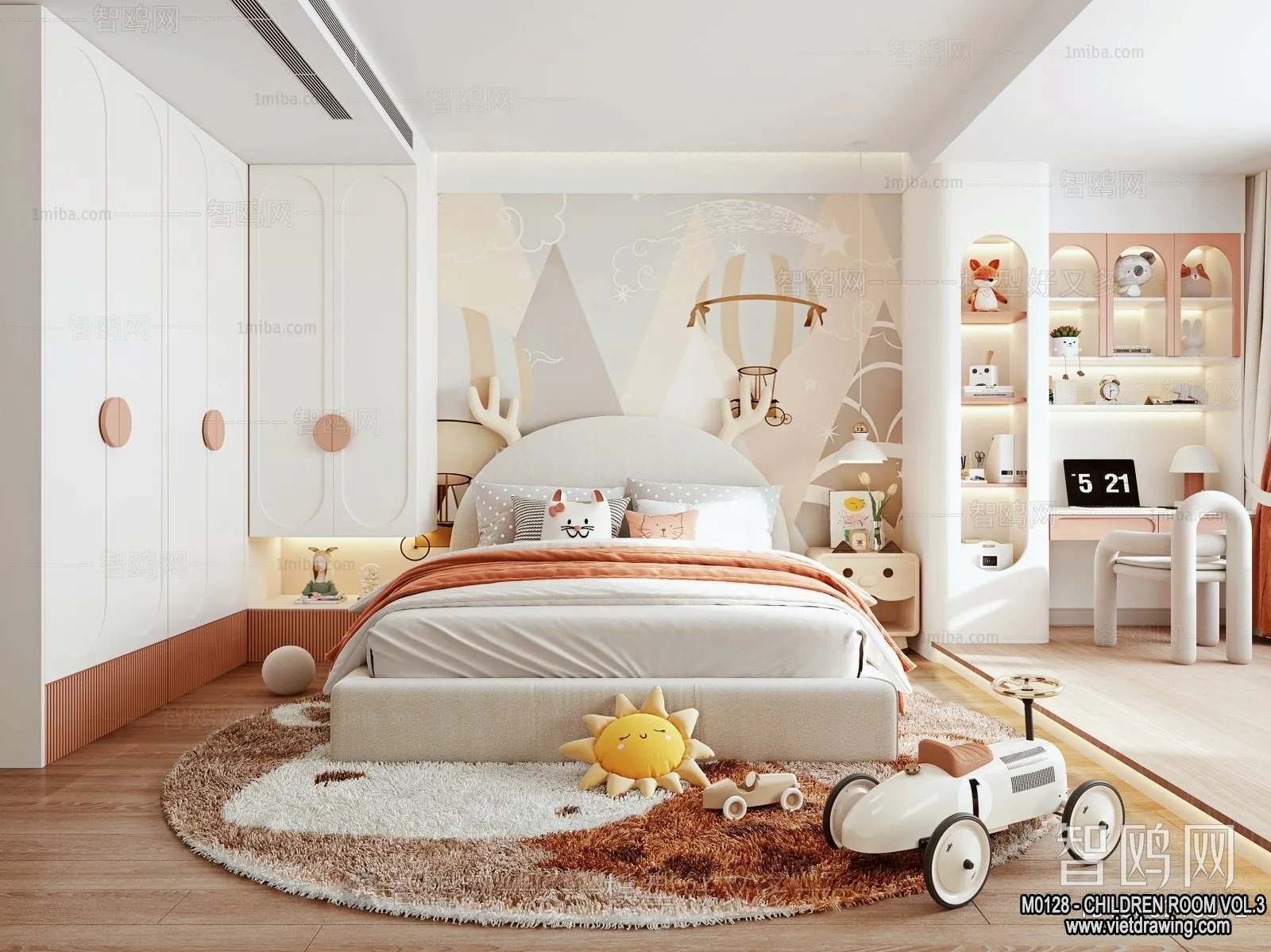 Children Room 3D Interior Scene – 3D Models – 489