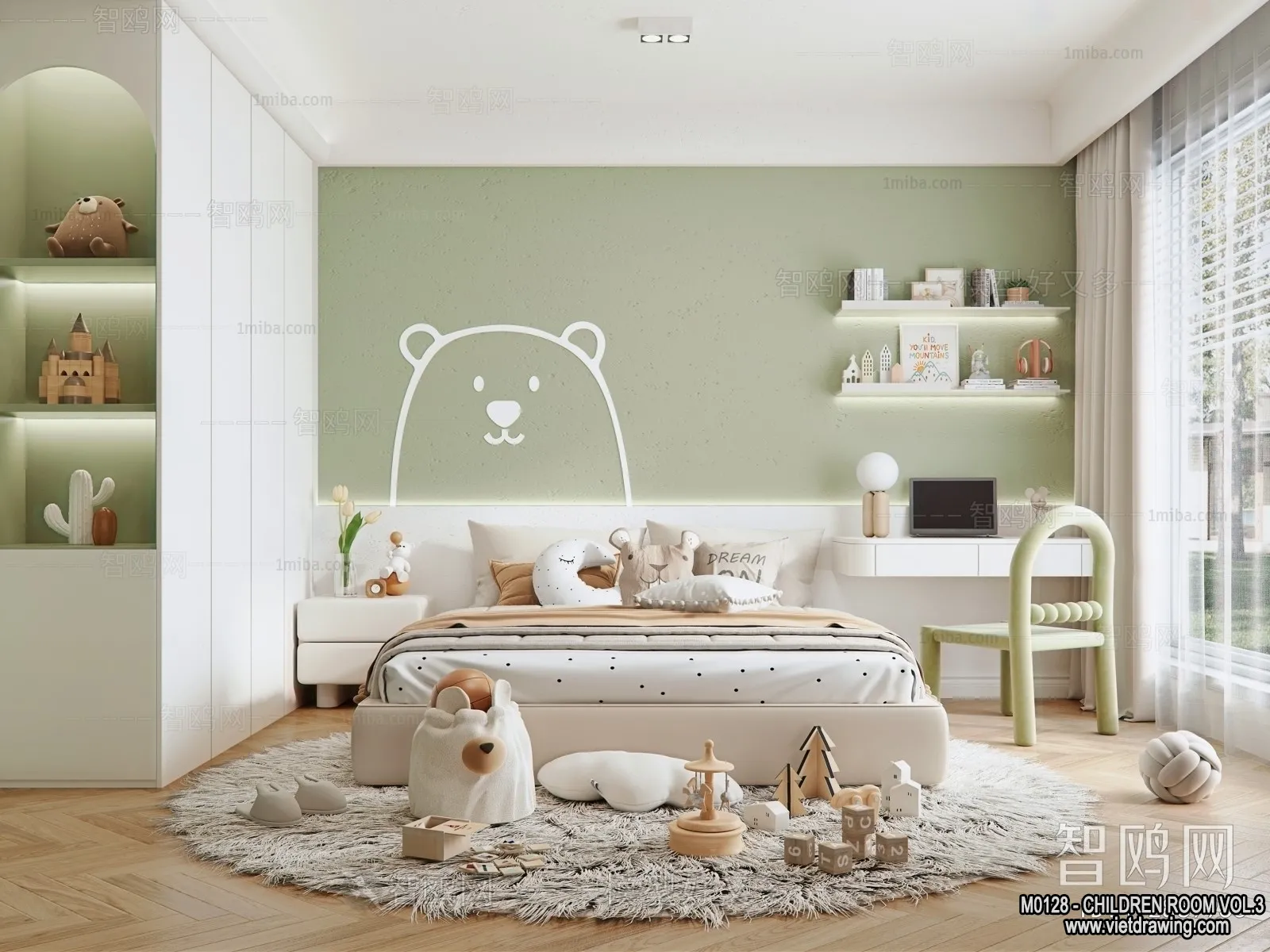 Children Room 3D Interior Scene – 3D Models – 492