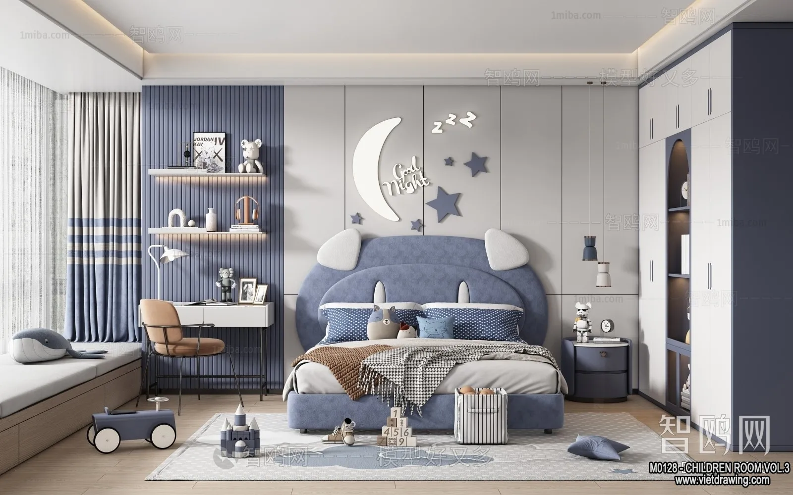 Children Room 3D Interior Scene – 3D Models – 498