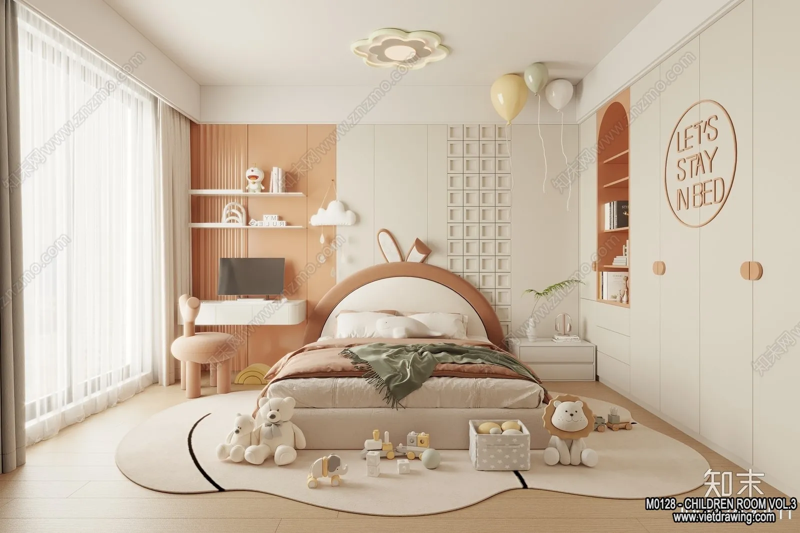 Children Room 3D Interior Scene – 3D Models – 502