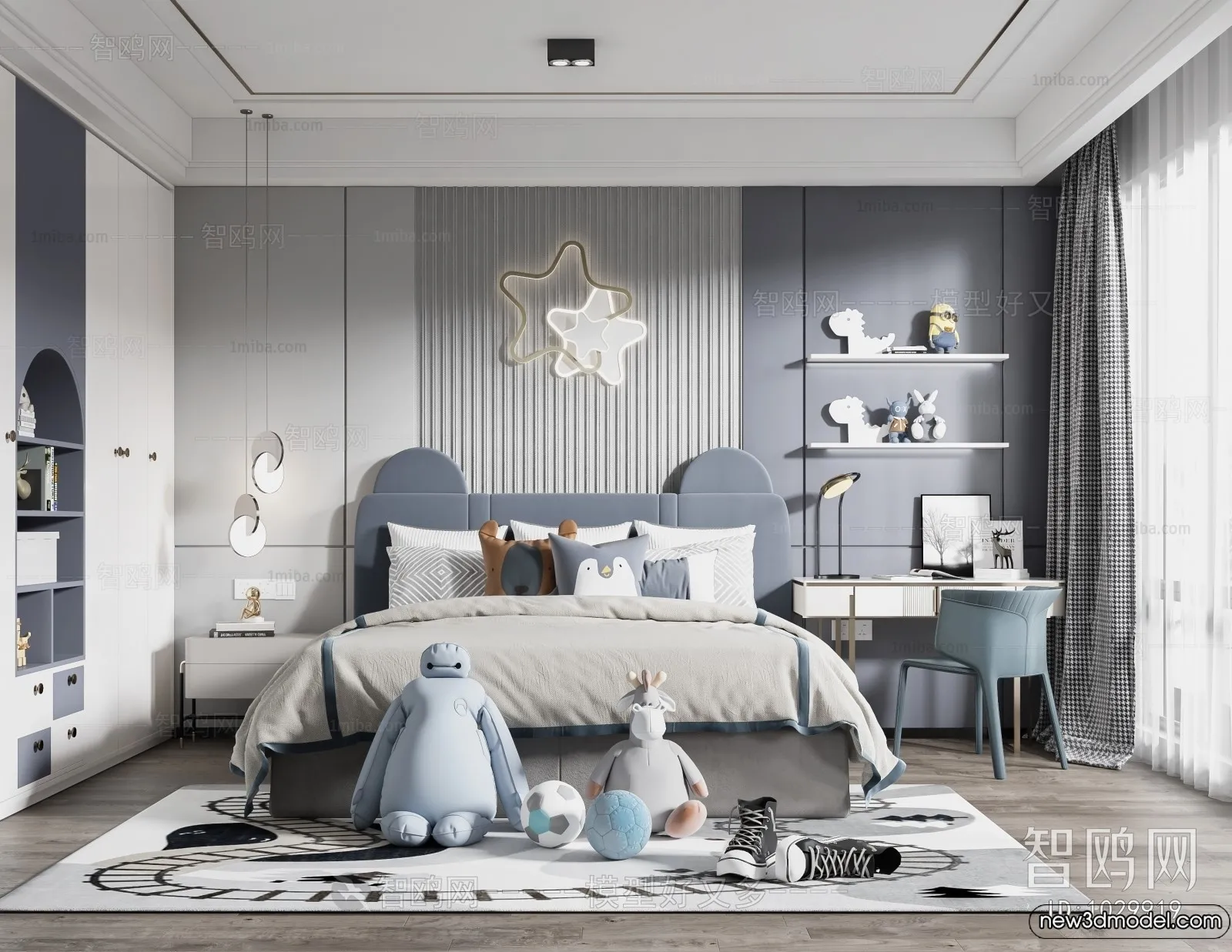 Children Room – 3D Interior Scene – Boy Room – 006