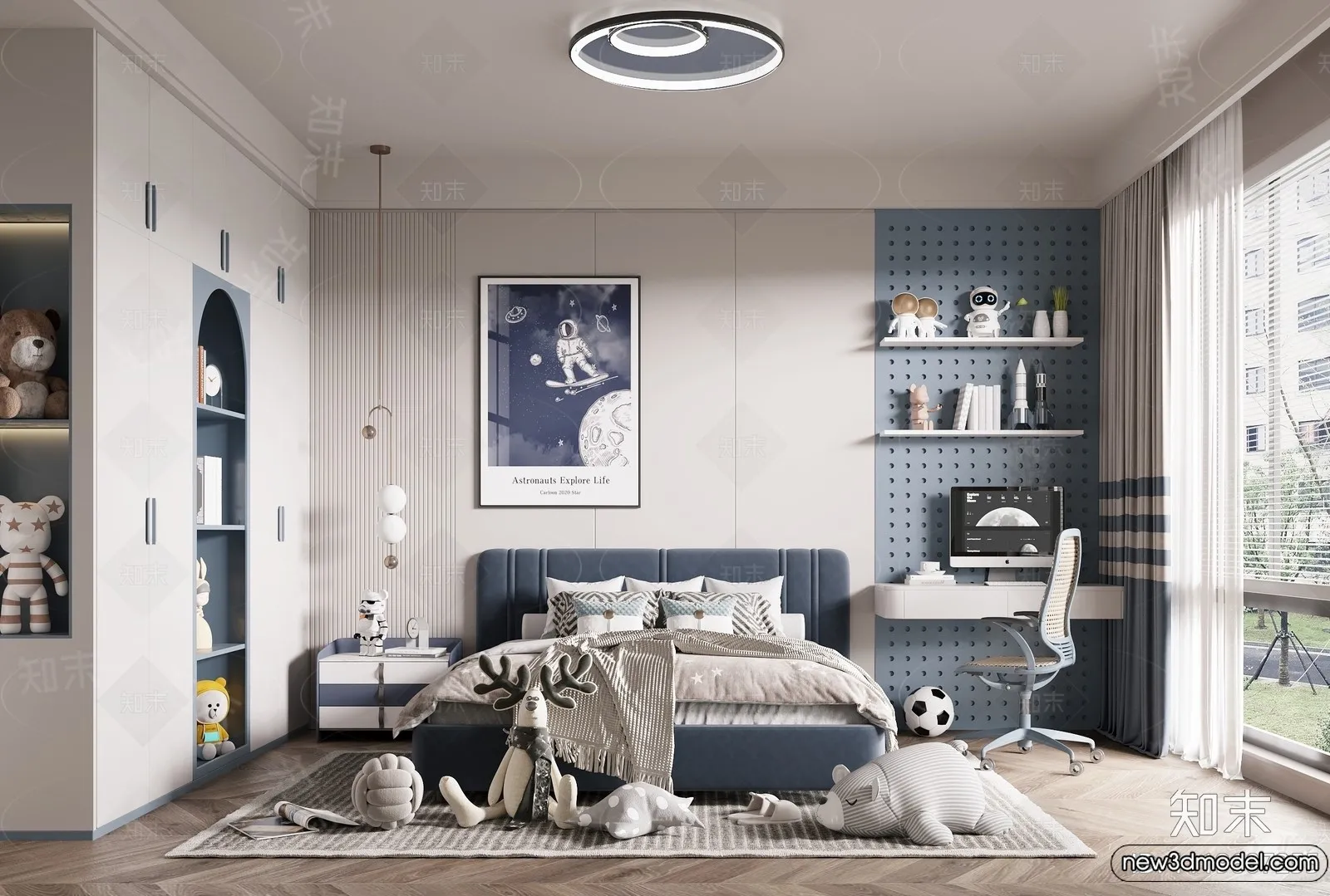 Children Room – 3D Interior Scene – Boy Room – 013