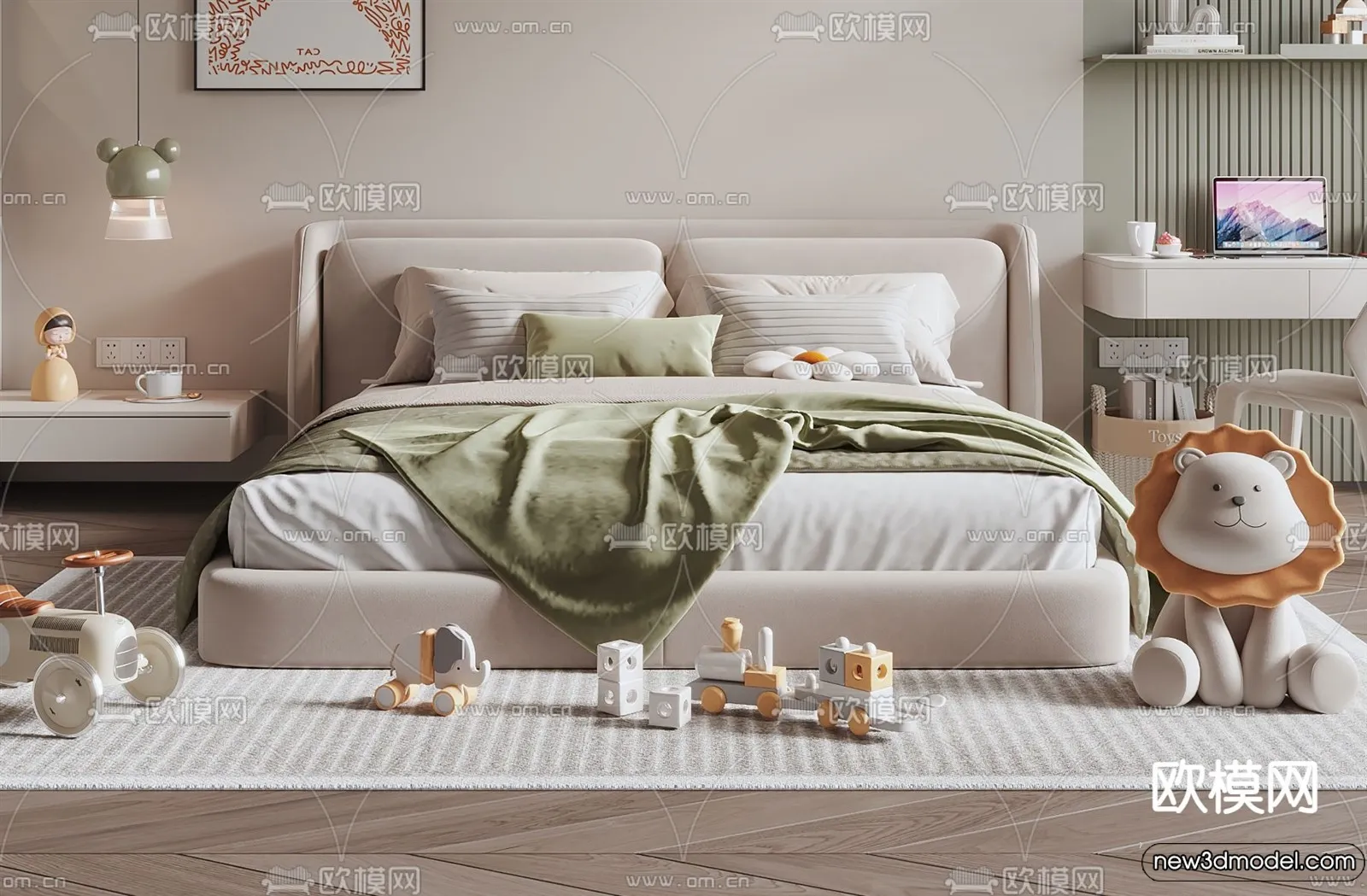 Children Room – 3D Interior Scene – Boy Room – 031