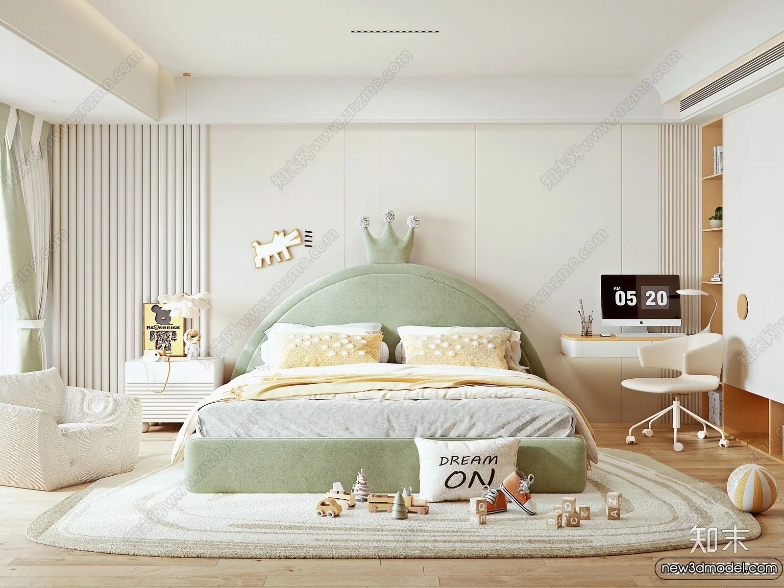 Children Room – 3D Interior Scene – Boy Room – 052