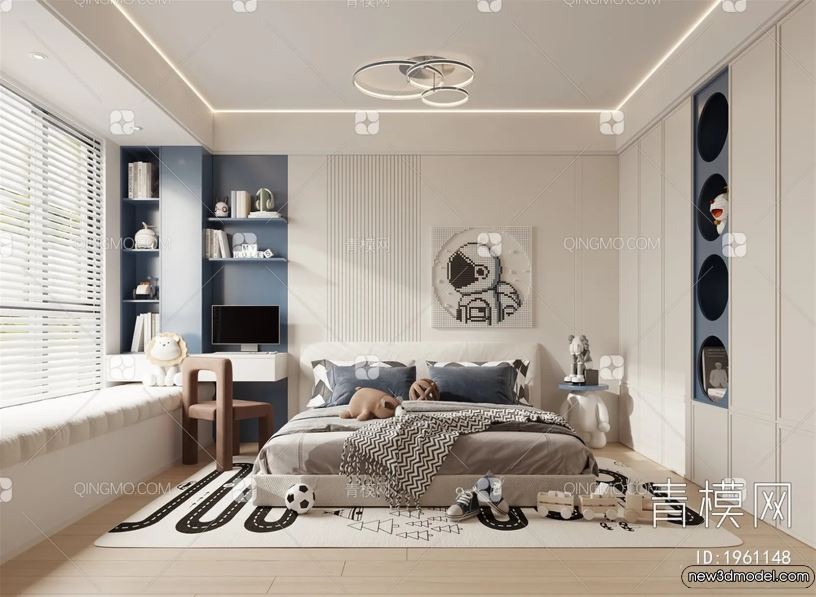 Children Room – 3D Interior Scene – Boy Room – 066