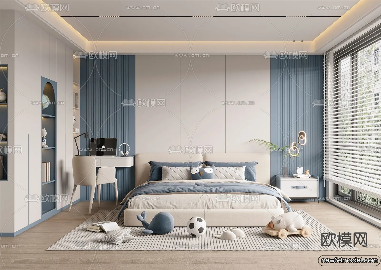 Children Room – 3D Interior Scene – Boy Room – 070