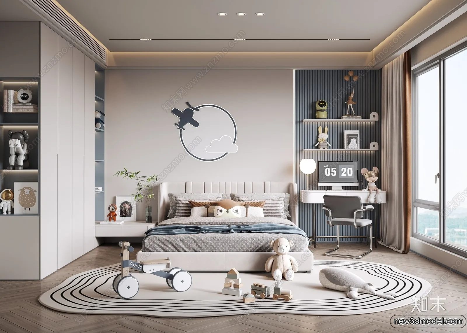 Children Room – 3D Interior Scene – Boy Room – 073