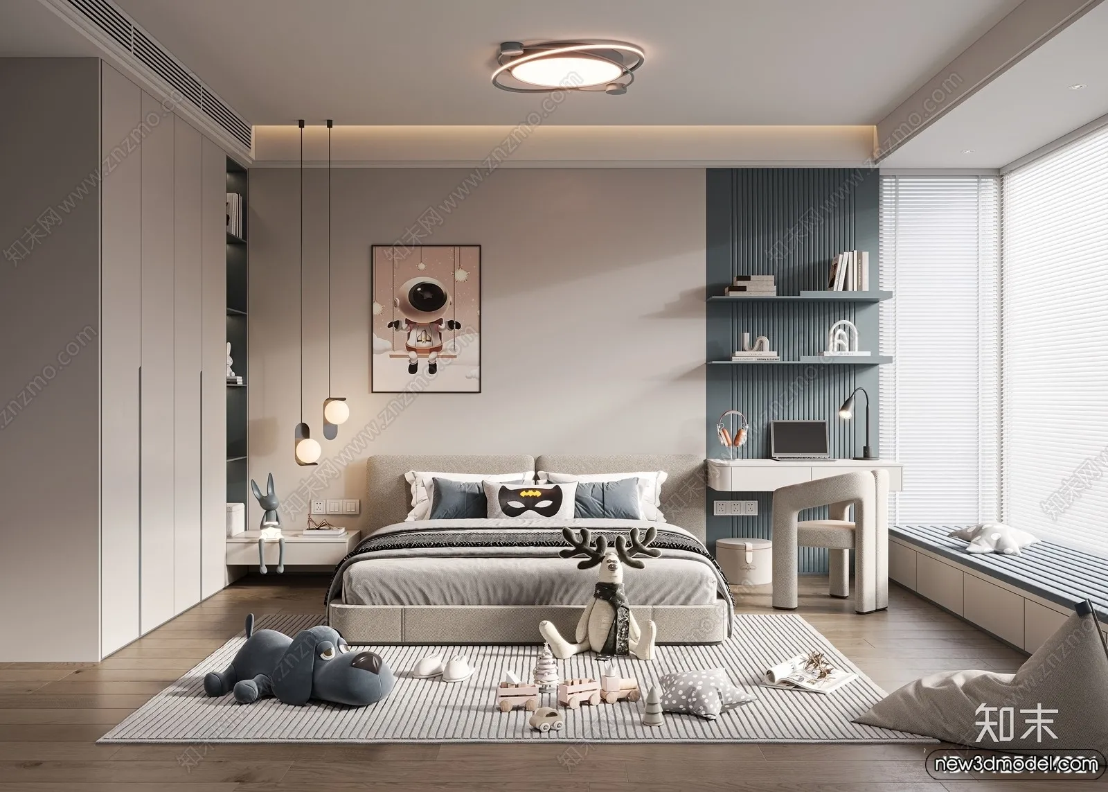 Children Room – 3D Interior Scene – Boy Room – 080