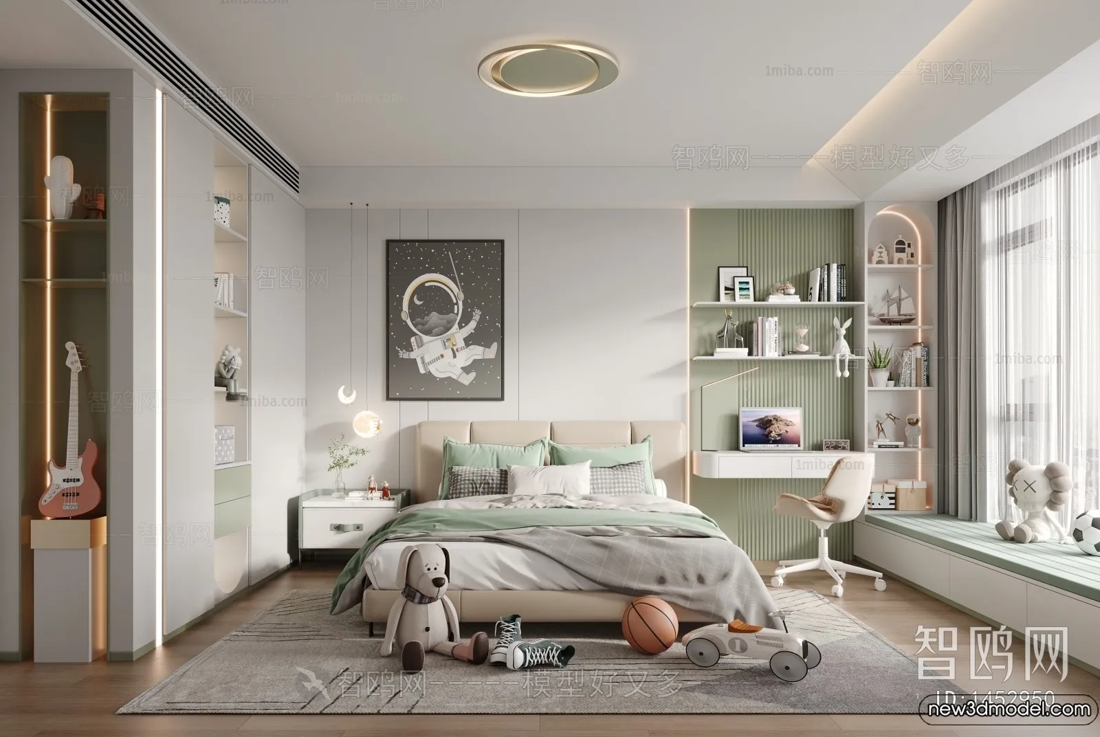 Children Room – 3D Interior Scene – Boy Room – 107