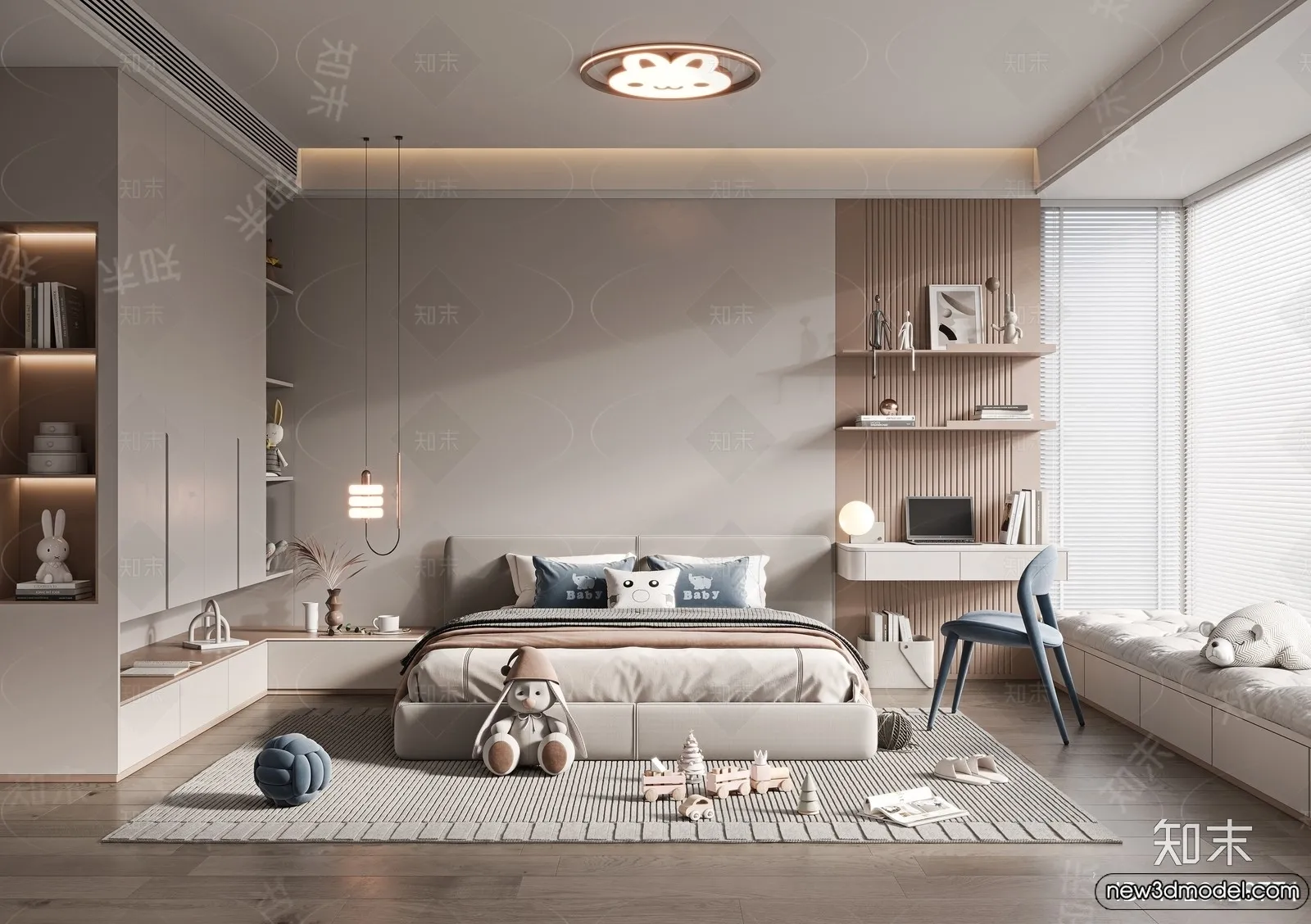 Children Room – 3D Interior Scene – Boy Room – 108