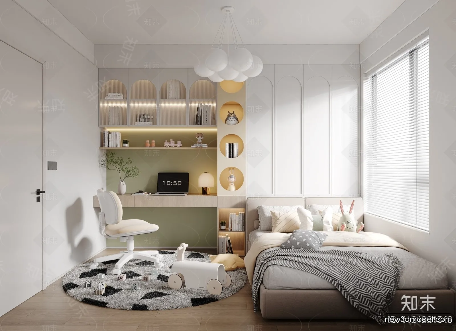 Children Room – 3D Interior Scene – Girl Room – 138