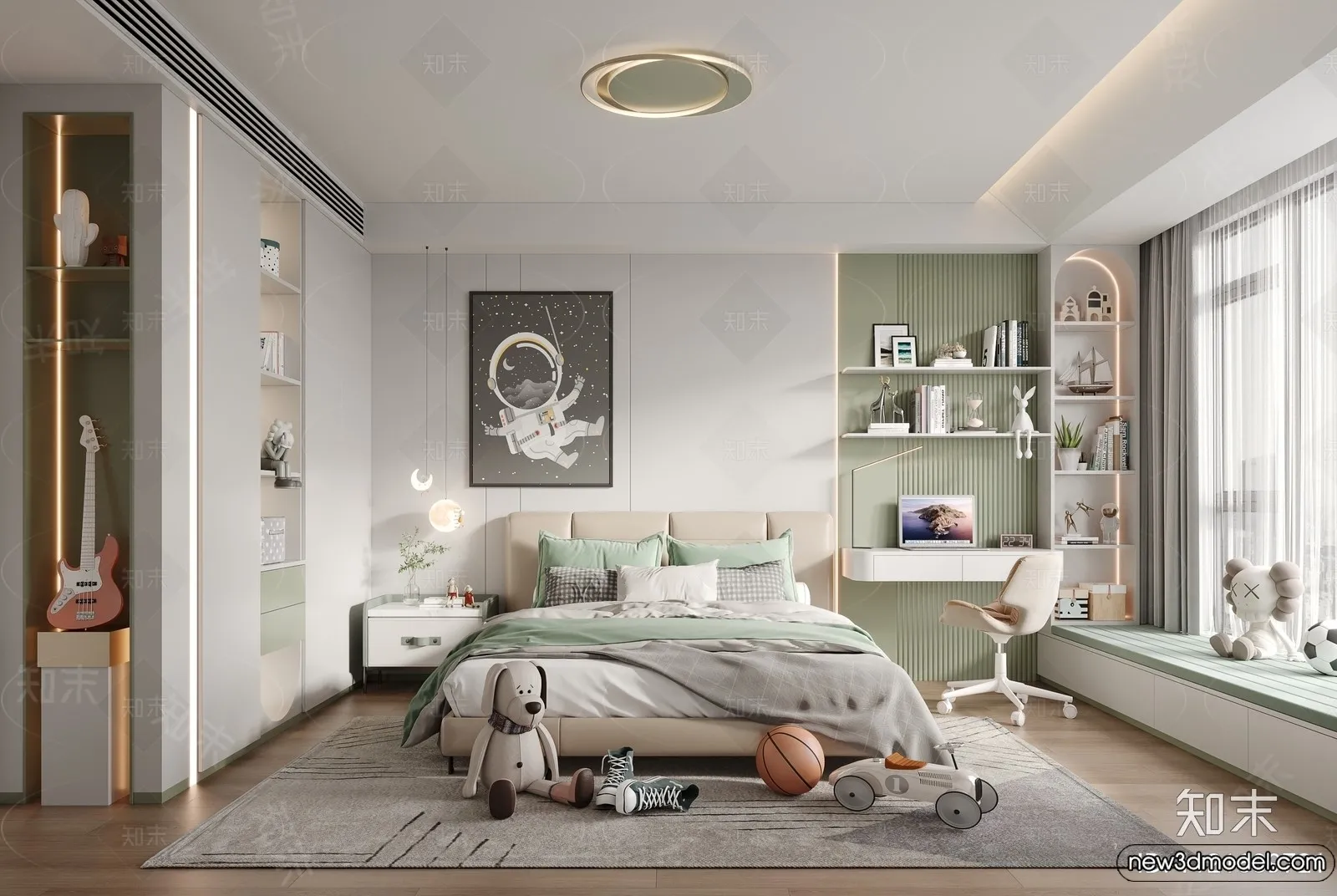 Children Room – 3D Interior Scene – Girl Room – 144