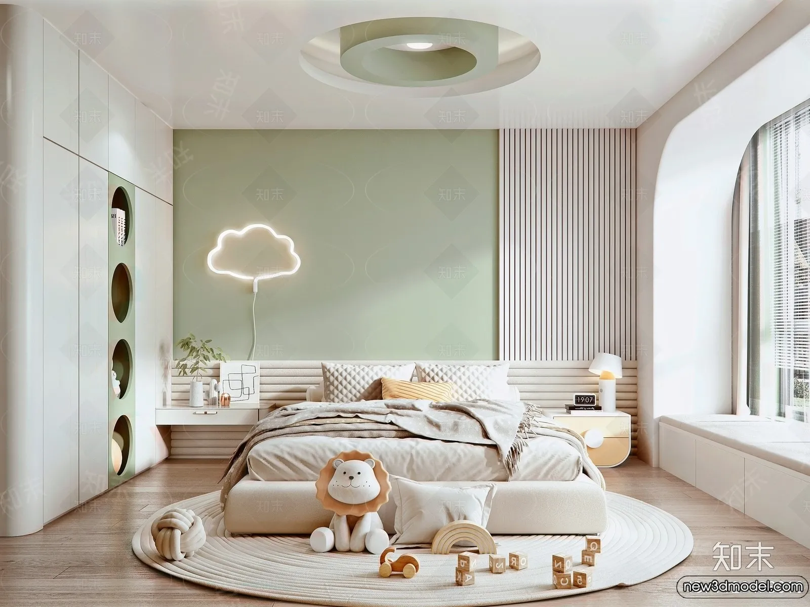 Children Room – 3D Interior Scene – Girl Room – 150