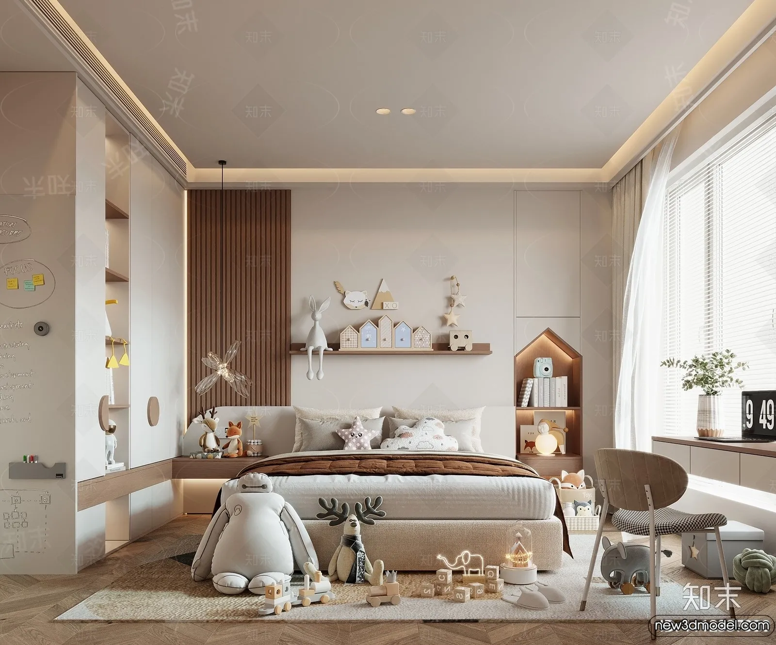 Children Room – 3D Interior Scene – Girl Room – 152