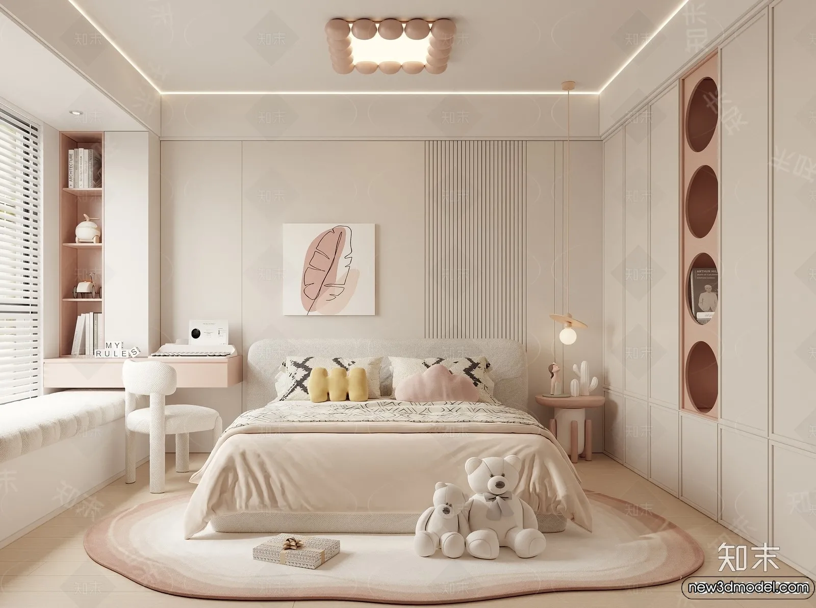 Children Room – 3D Interior Scene – Girl Room – 165