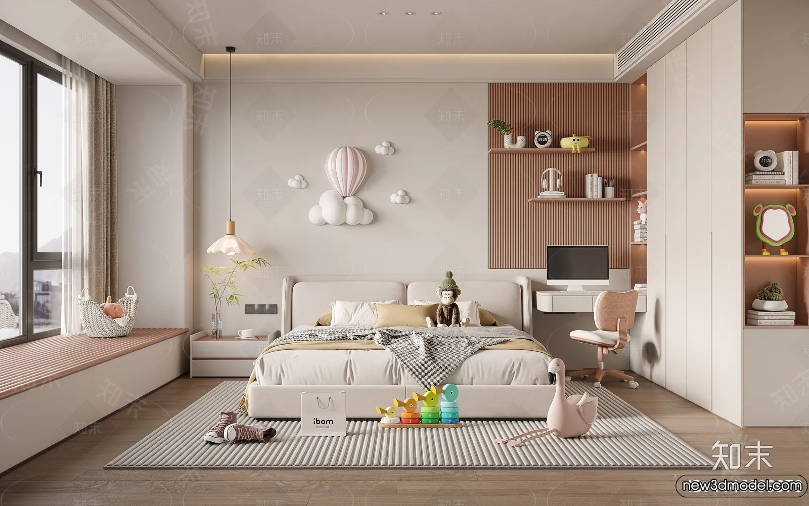 Children Room – 3D Interior Scene – Girl Room – 172