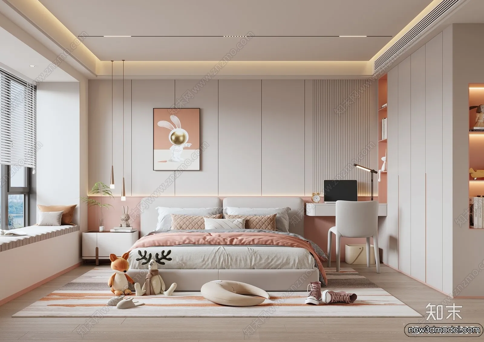 Children Room – 3D Interior Scene – Girl Room – 173