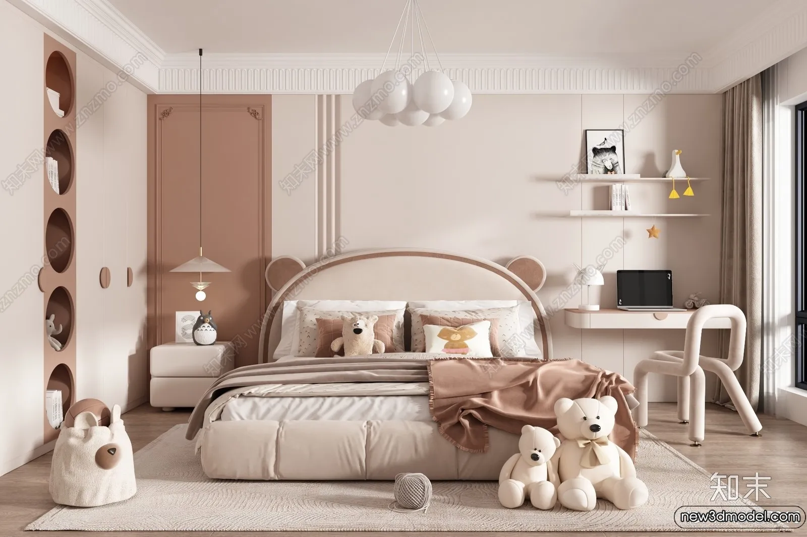 Children Room – 3D Interior Scene – Girl Room – 175