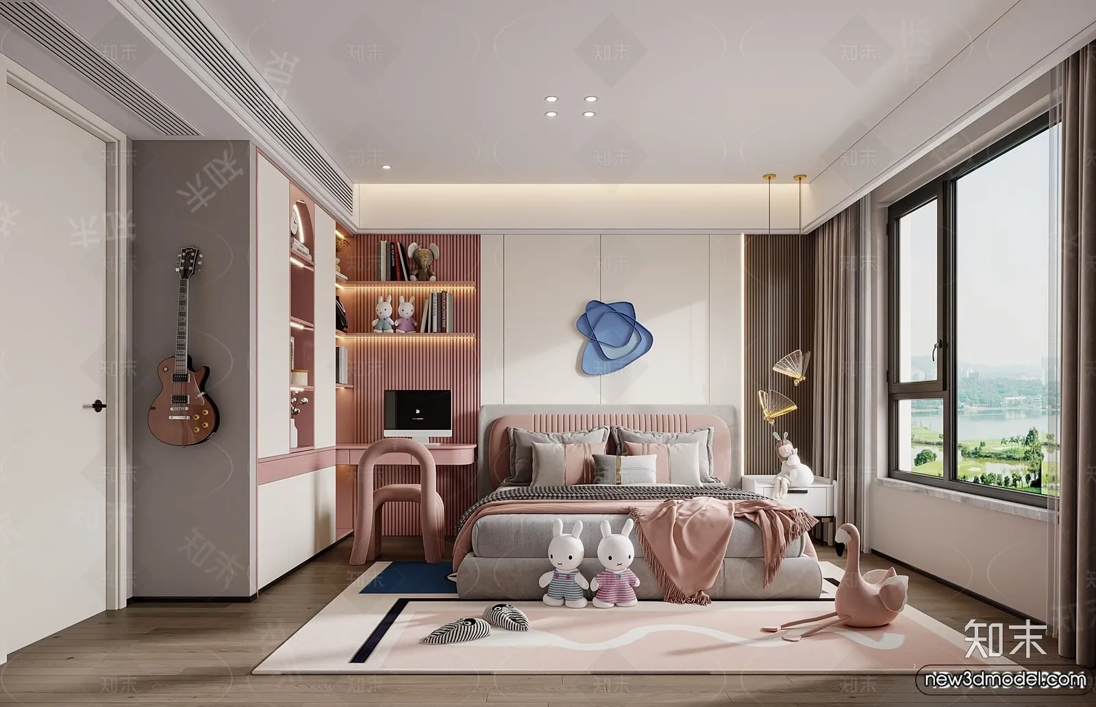 Children Room – 3D Interior Scene – Girl Room – 176