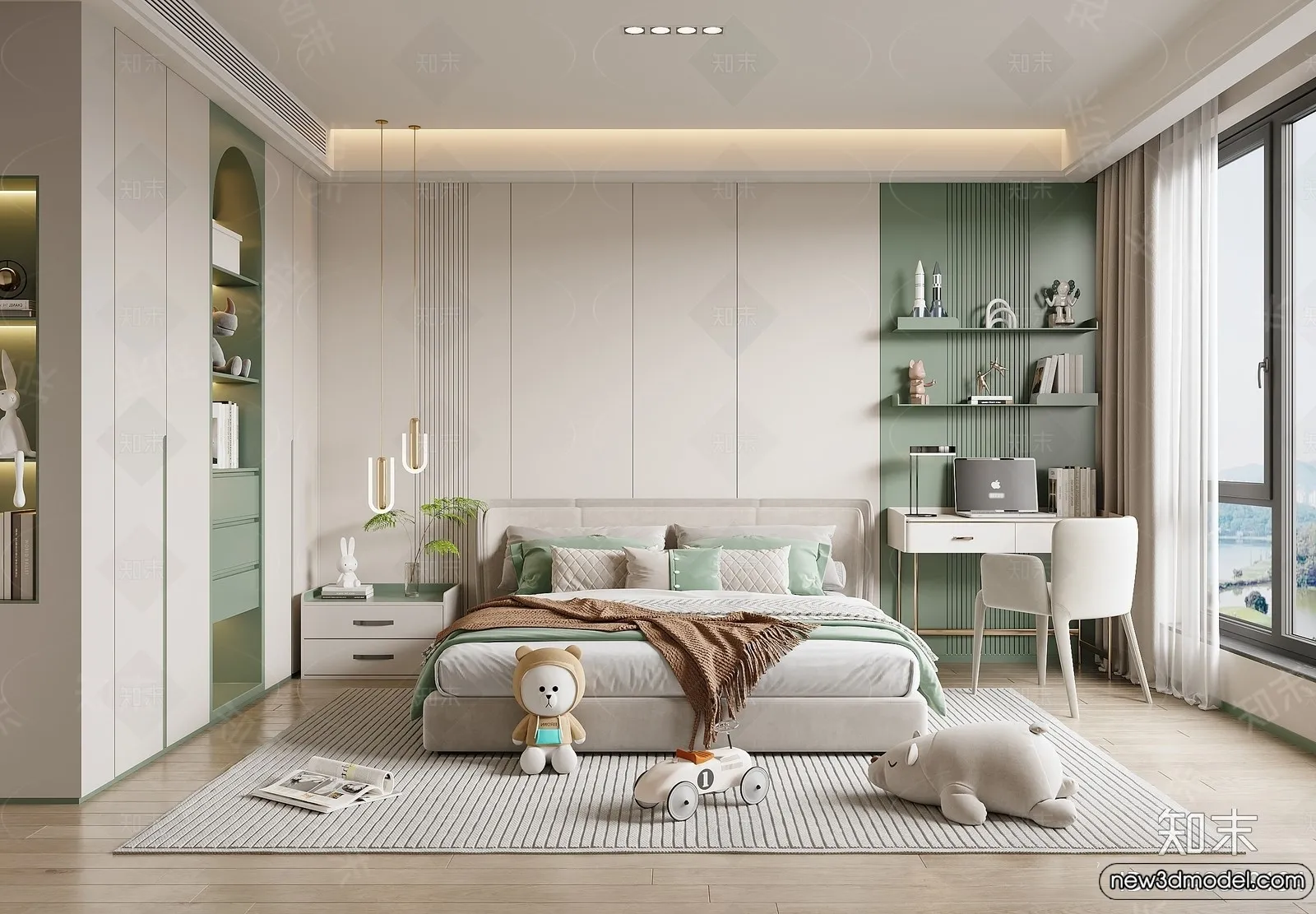 Children Room – 3D Interior Scene – Girl Room – 179