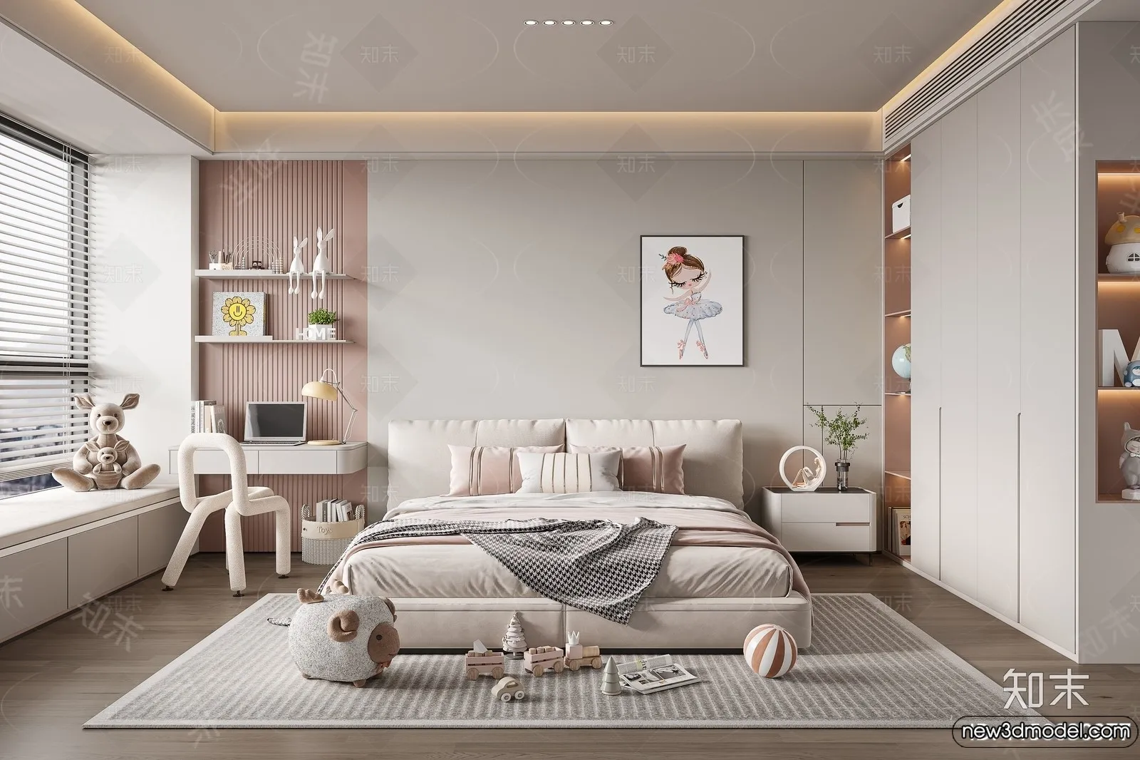 Children Room – 3D Interior Scene – Girl Room – 181