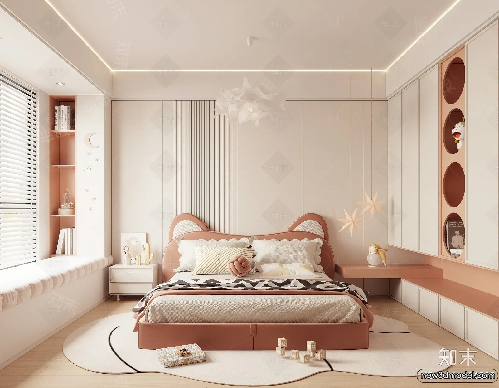 Children Room – 3D Interior Scene – Girl Room – 192