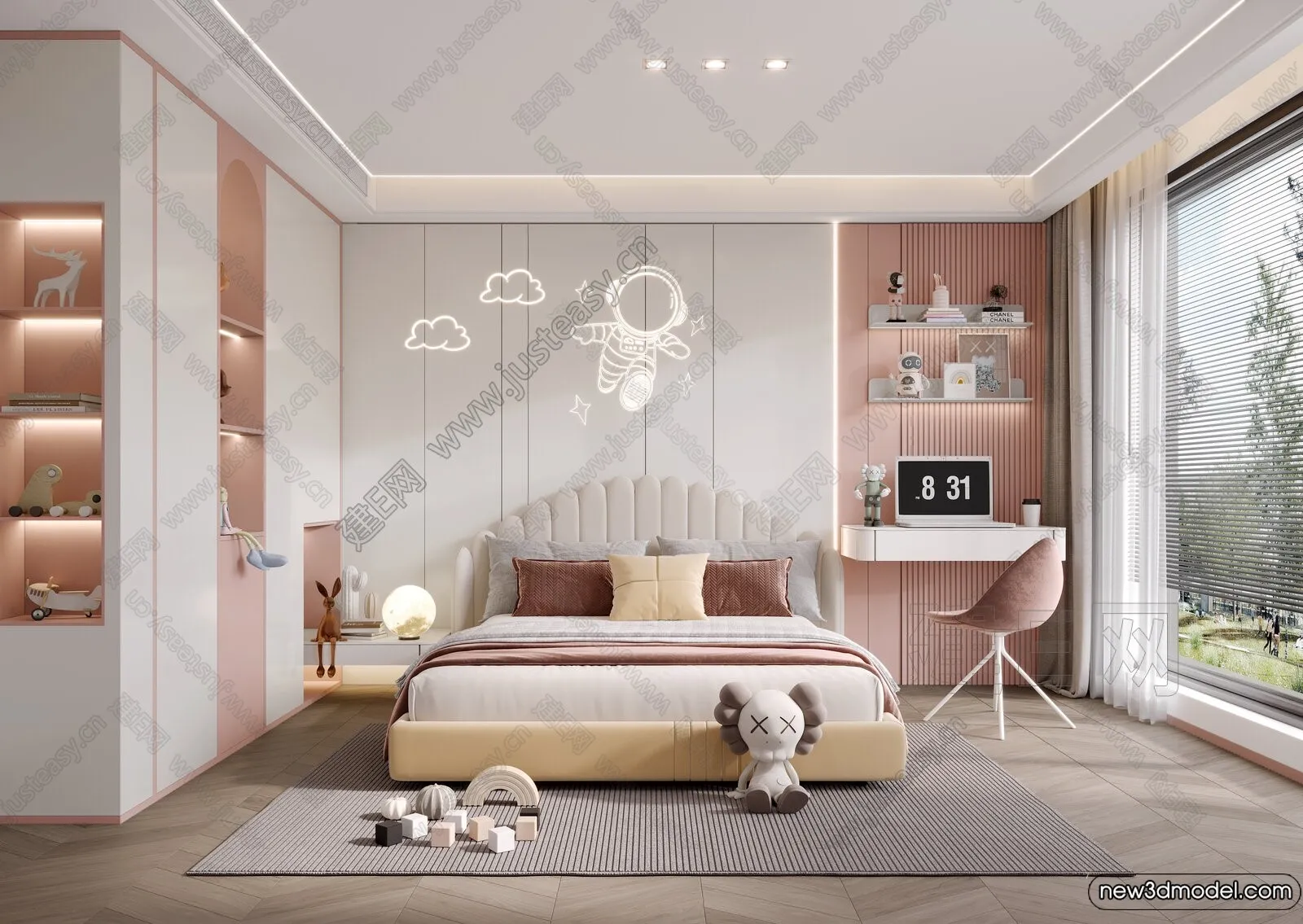 Children Room – 3D Interior Scene – Girl Room – 193