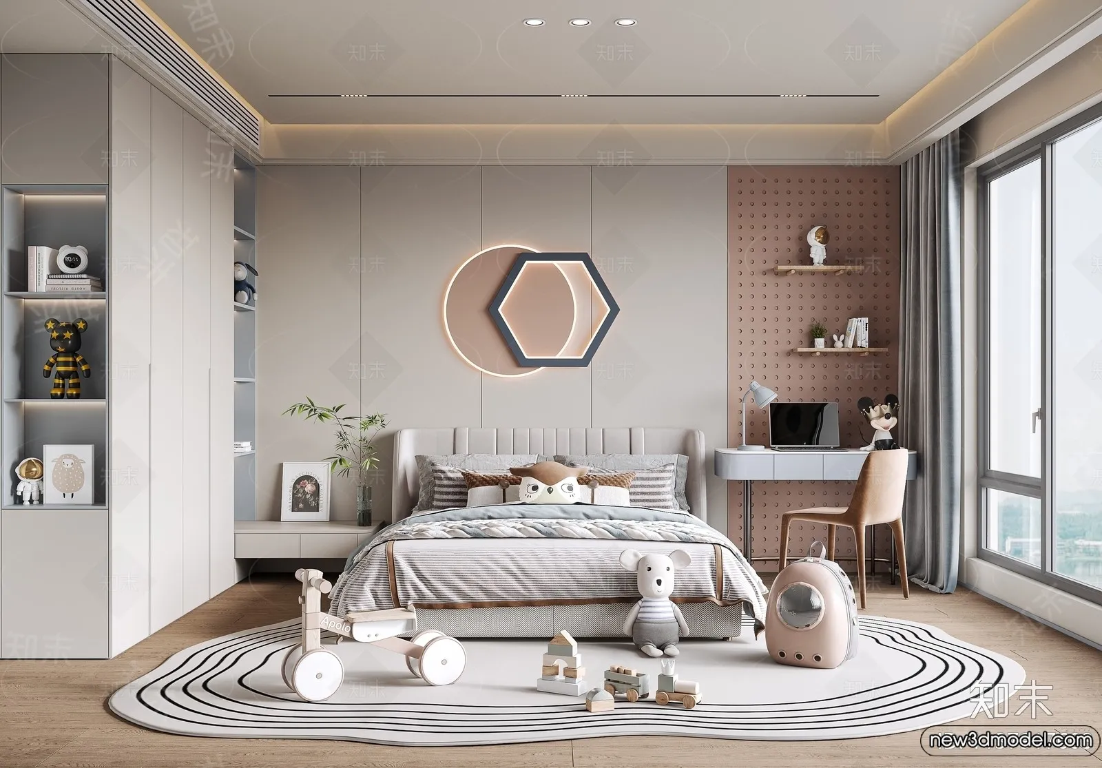 Children Room – 3D Interior Scene – Girl Room – 208