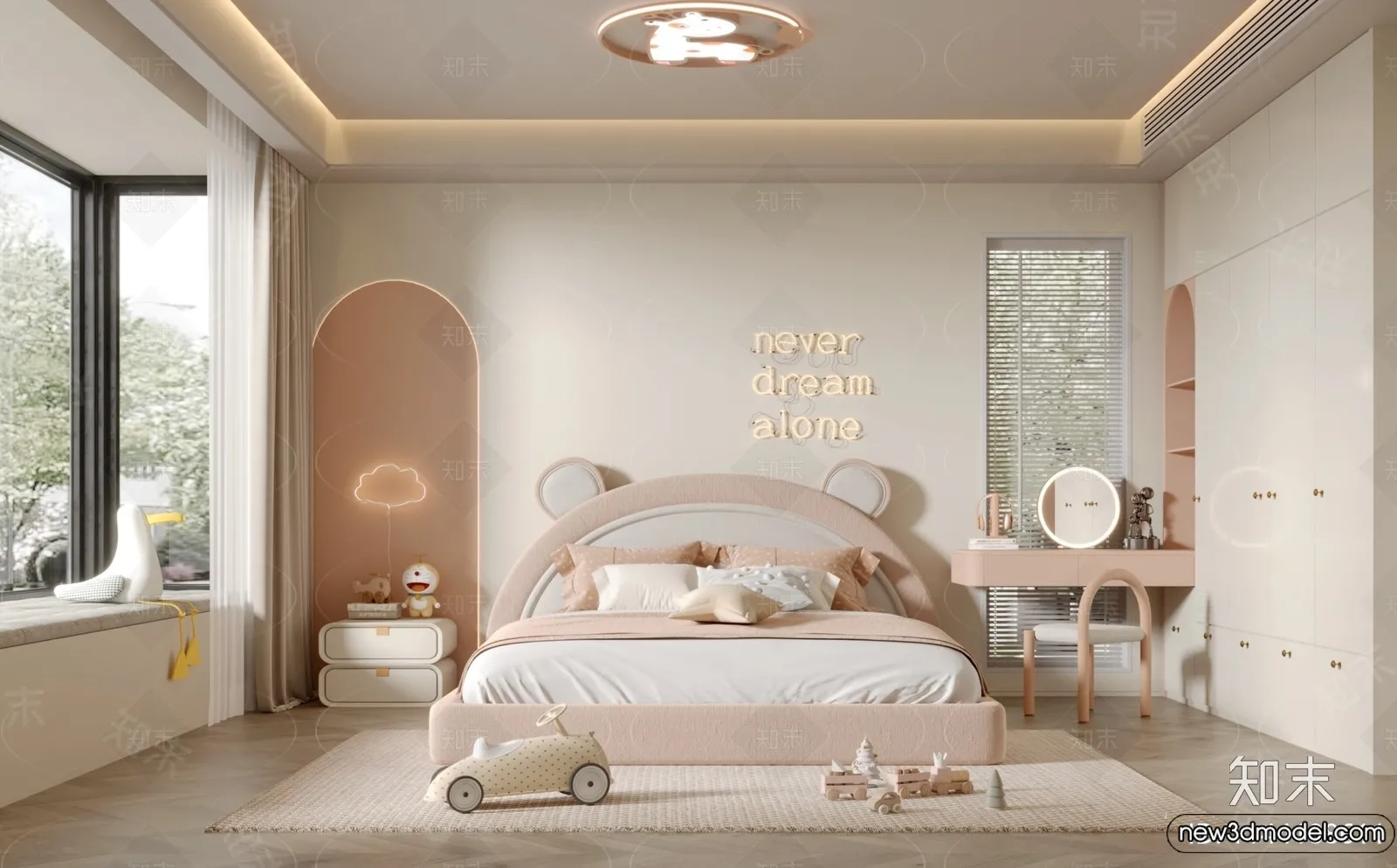 Children Room – 3D Interior Scene – Girl Room – 210