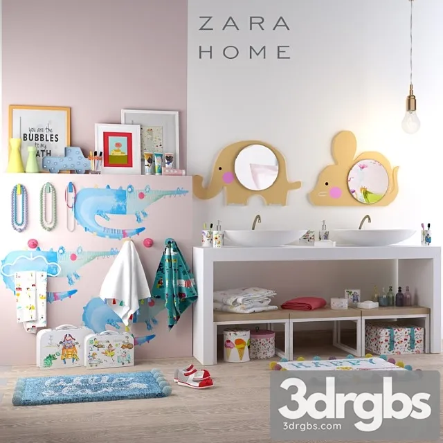 Childrens Bath Set Zara Hom 3dsmax Download