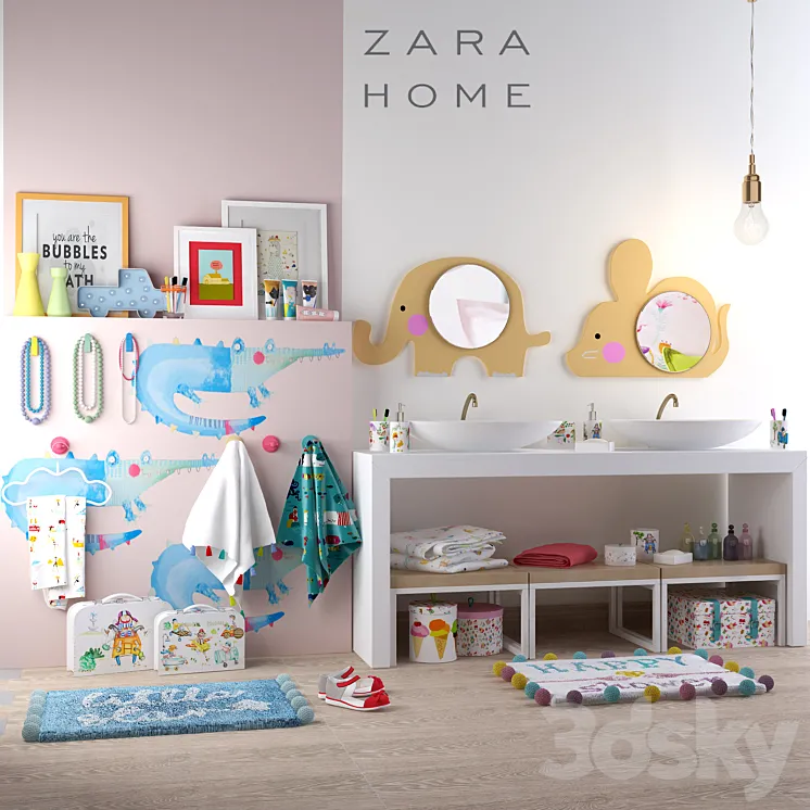 Children's bath set Zara Home 3DS Max