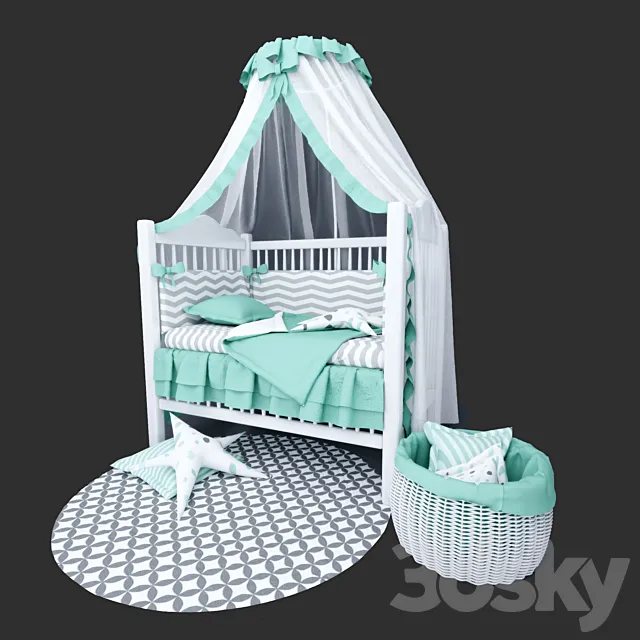 Children’s bed 3ds Max