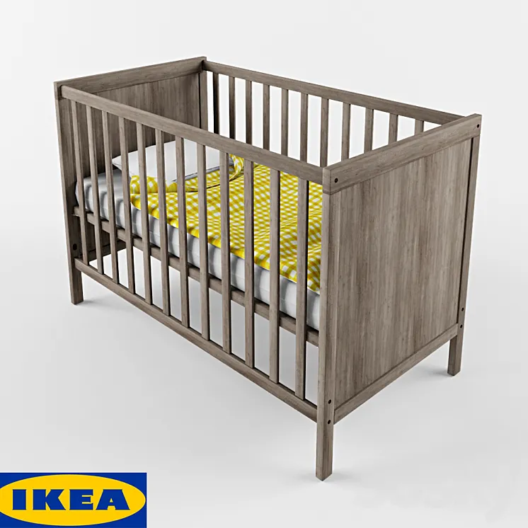 Children's bed and chest of drawers from IKEA 3DS Max