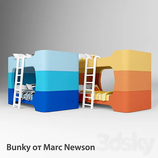 Children’s bunk bed Bunky from Marc Newson 3DSMax File