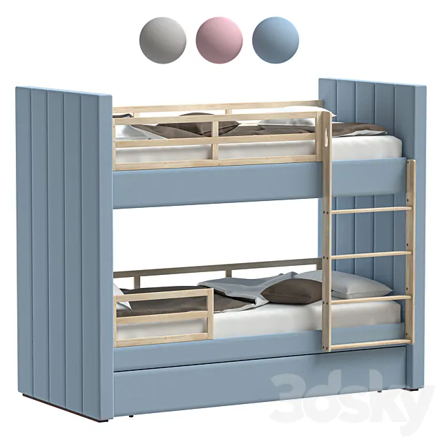 Children’s Bunk Bed Cozy 3ds Max
