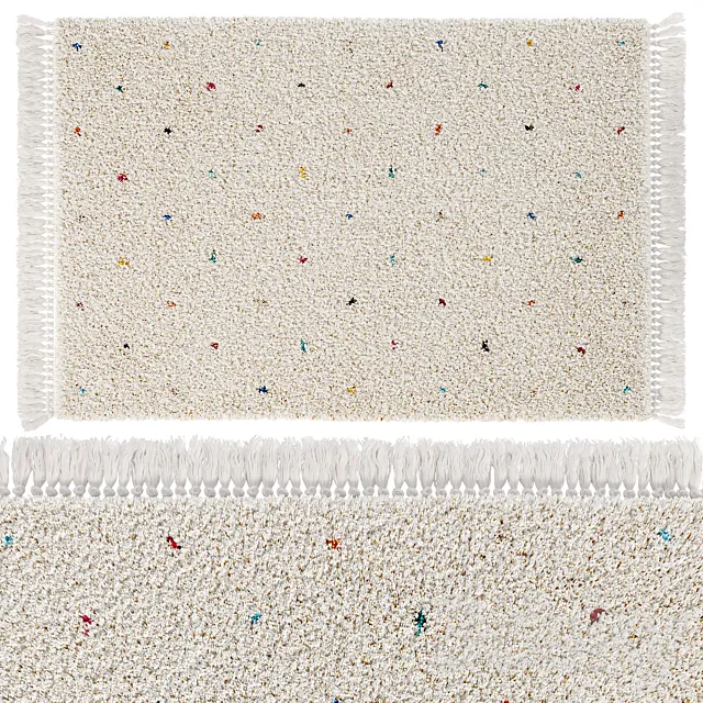 Children’s carpet in multicolored polka dots Javi from LA REDOUTE INTERIEURS 3ds Max