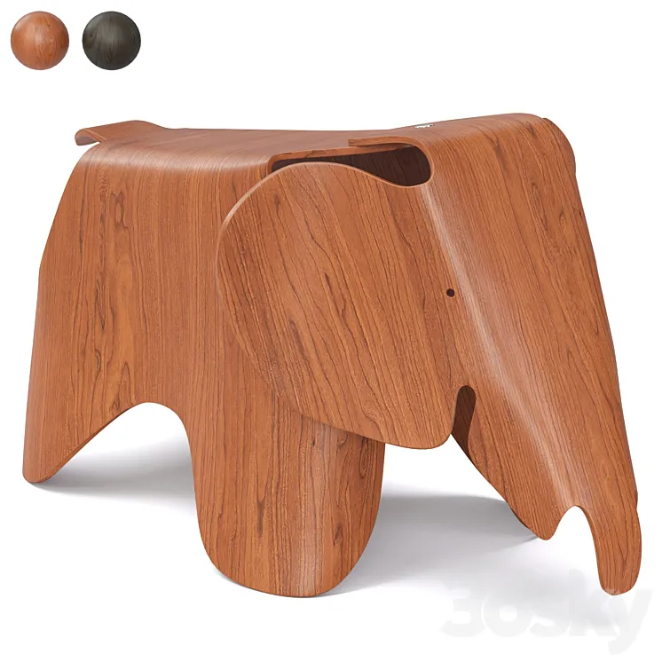Childrens chair Eames Elephant Vitra 3DS Max