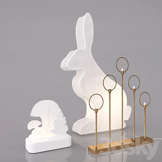 Childrens Decorative Lamps _ Ikea 3DSMax File