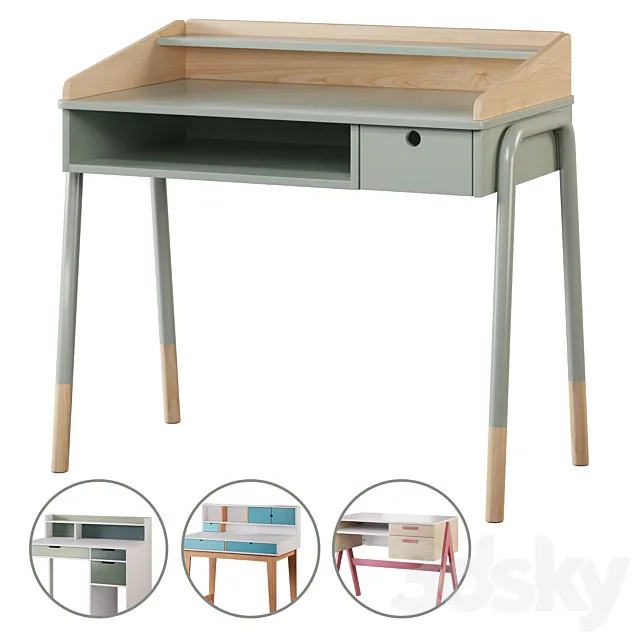 Children’s desk set01 3DS Max Model