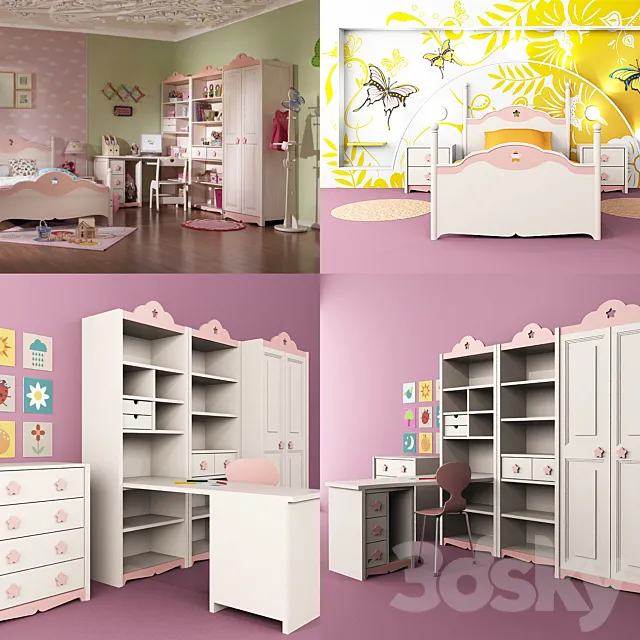 children’s furniture for girls 3DSMax File
