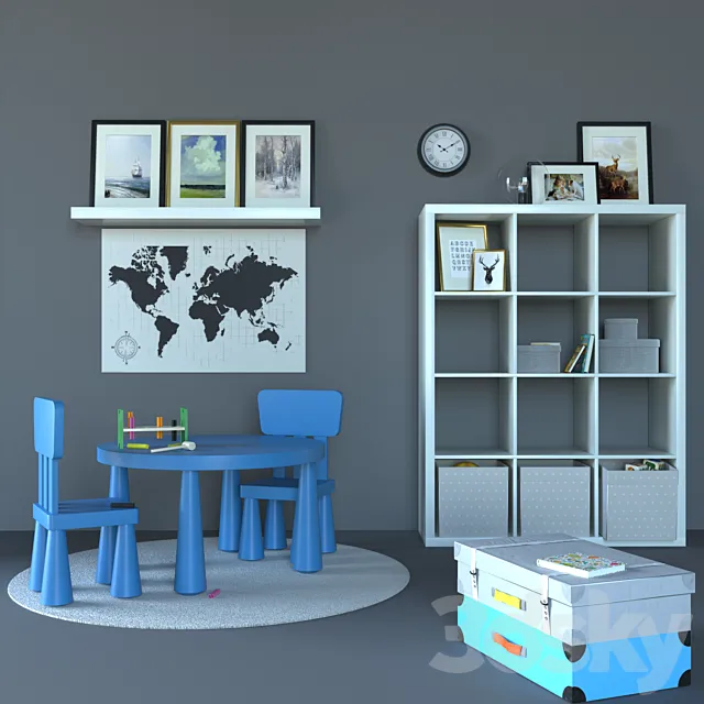 Children’s furniture ikea 3ds Max