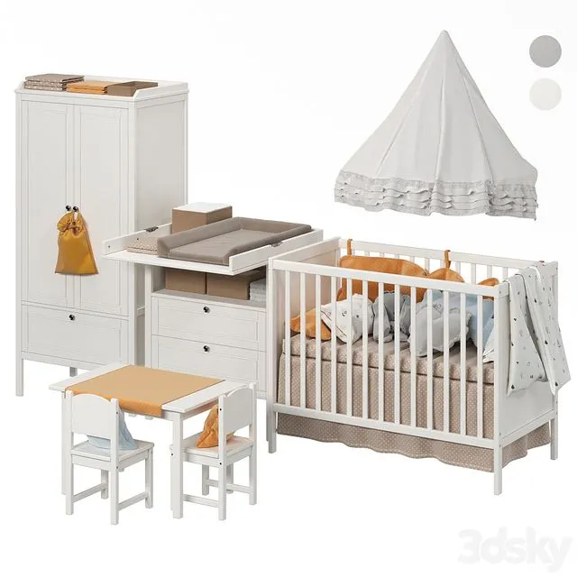 Children’s furniture Ikea SUNDVIK SUNDVIK 2 colors 3dsMax Model