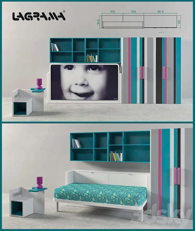 Children's furniture Lagrama 3DS Max
