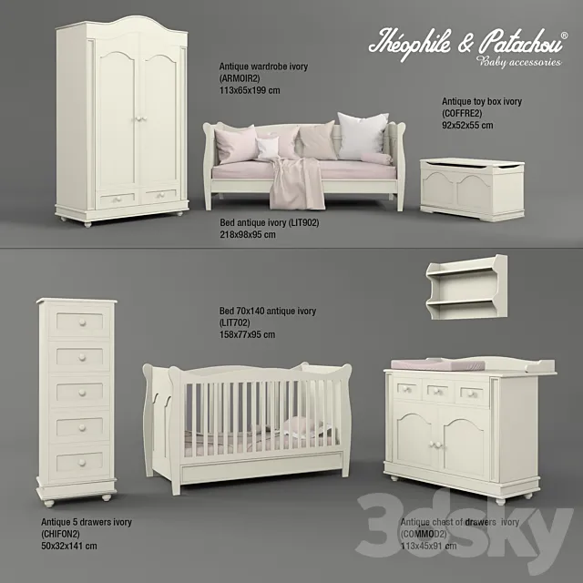 Children’s furniture Théophile & Patachou 3DSMax File