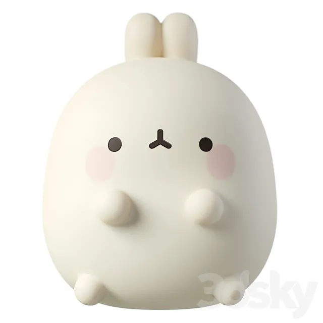 Children’s plastic toy Millimages Molang 3DS Max Model